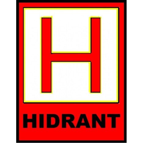 Placuta pentru marcaje hidranti